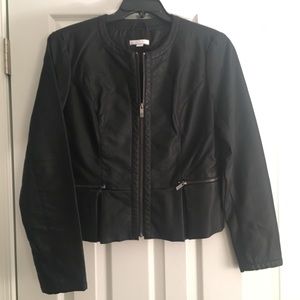 Black Faux Leather Jacket
